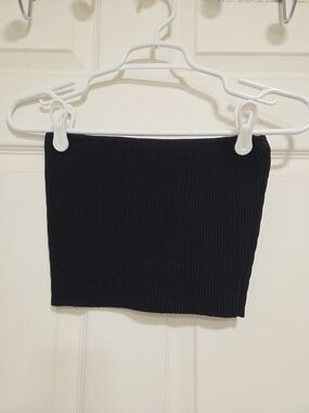 Aritzia Babaton Black Ribbed Tube Top